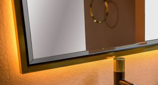 Зеркало Armadi Art Monaco 70см чёрный/золото 566-BG